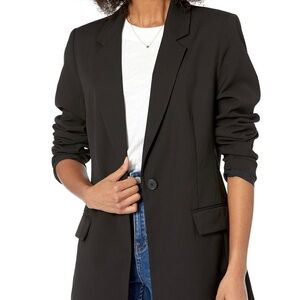 The Drop Blake Black Long Blazer, NWT, XS